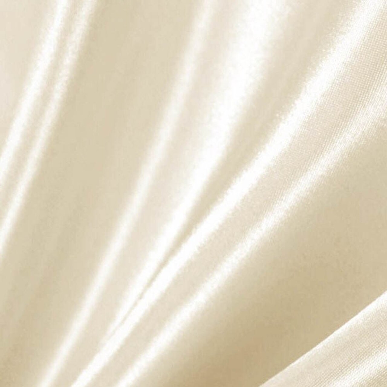 10 Yard Ivory Satin Fabric for Dresses Bridal Gowns Decor Costumes with Roll Options 60 Inch Width